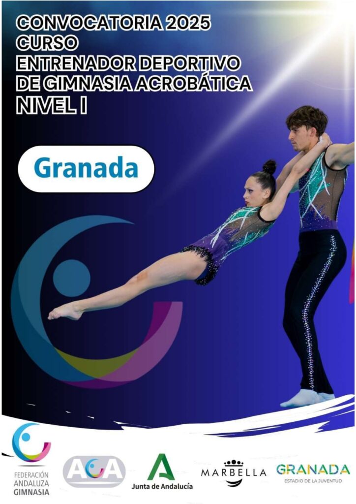 CONVOCATORIA CURSO ENTRENADOR DEPORTIVO DE GIMNASIA ACROBATICA NIVEL I andalucia gym page 0001