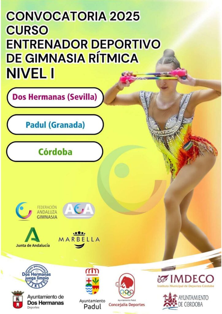 CONVOCATORIA CURSO ENTRENADOR DEPORTIVO DE GIMNASIA RITMICA NIVEL I andaluciagym page 0001